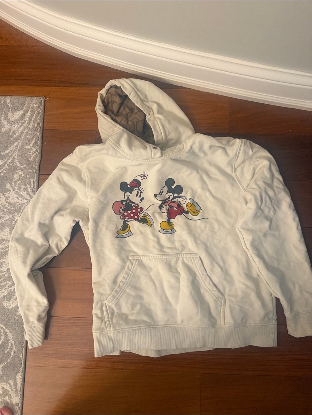 Coach Mickey & Minnie Ice Skating Graphic Hoodie